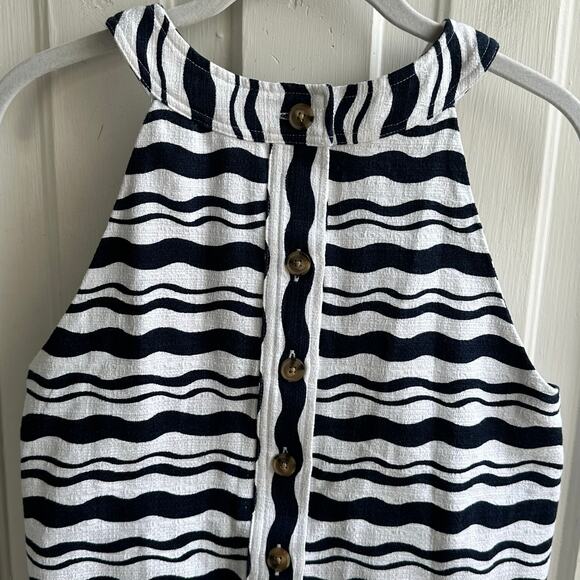 Ann Taylor Wave Button Back Halter Top Medium Petite - Picture 8 of 10